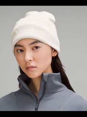 lululemon athletica Cream Beanie Hat